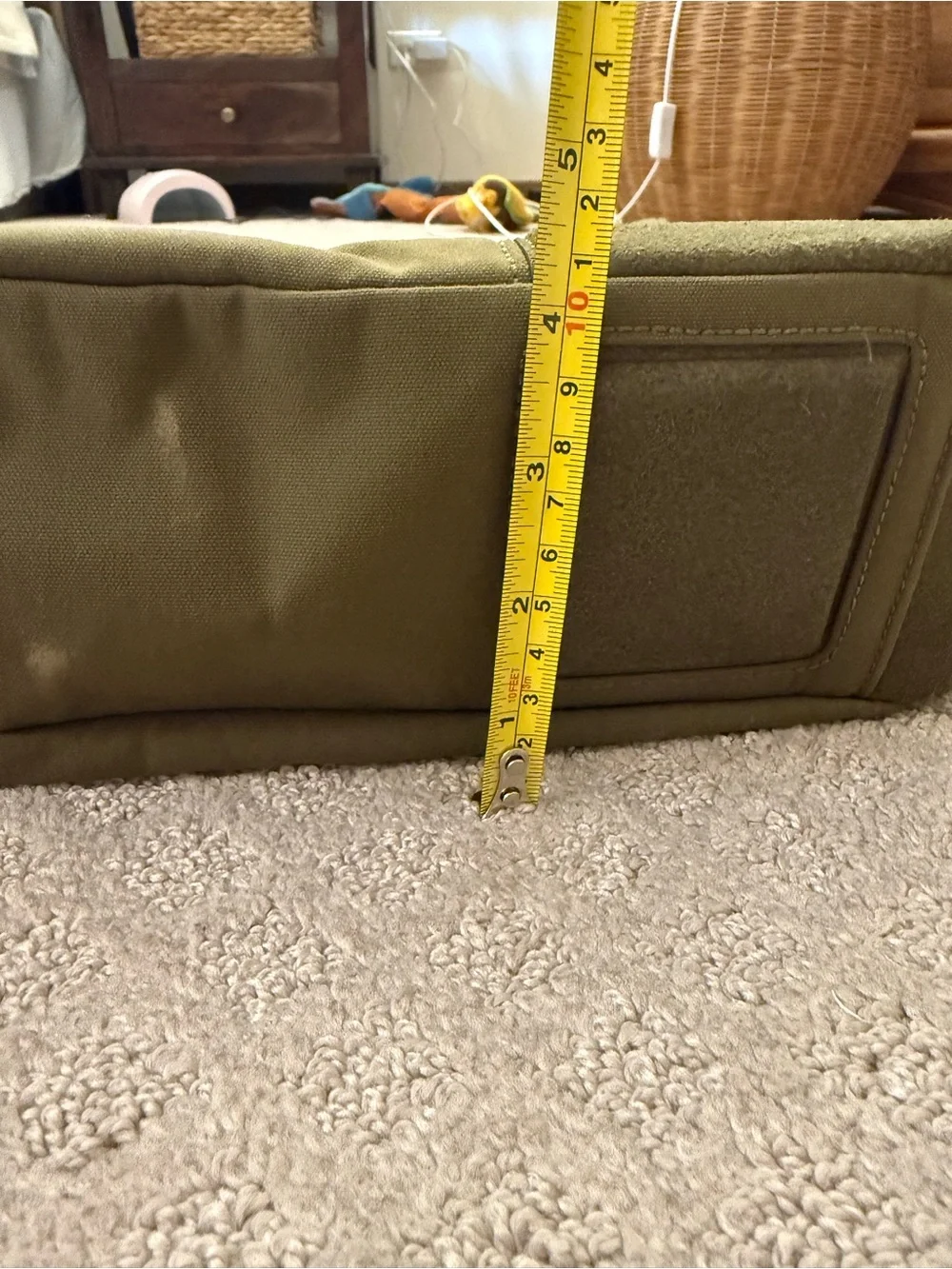 Tumi Olive Green Nylon Messenger Crossbody Laptop Travel Shoulder Bag